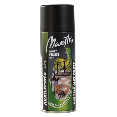 Maestro - Akril - Matt fekete - 400 ml 