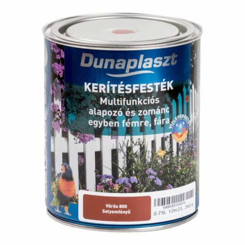Dunaplaszt - kerítésfesték vörös - 2,5l