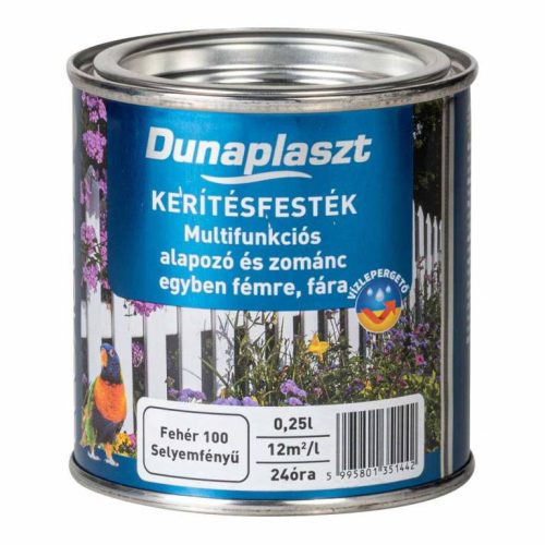 Dunaplaszt - kerítésfesték fehér - 0,25l