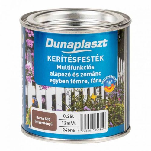 Dunaplaszt - kerítésfesték barna 500 - 0,25l