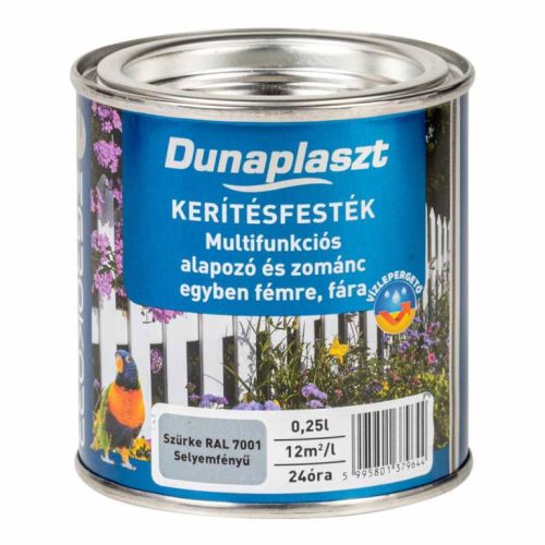 Dunaplaszt - kerítésfesték szürke - 0,25l