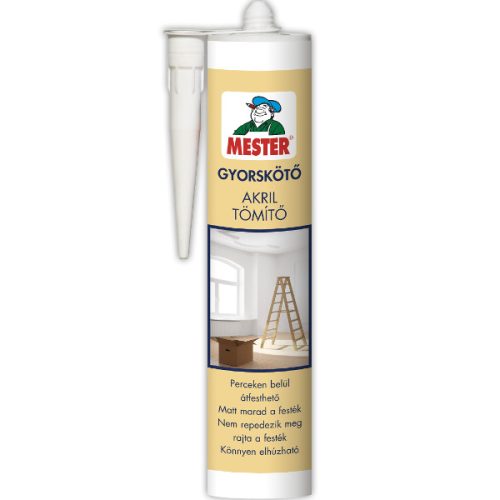 Mester - Gyorskötő akril tömítő - fehér - 310 ml  