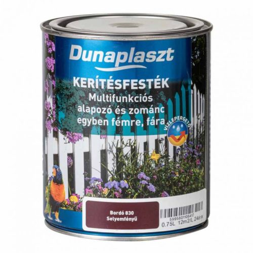 Dunaplaszt - kerítésfesték bordó - 0,25l