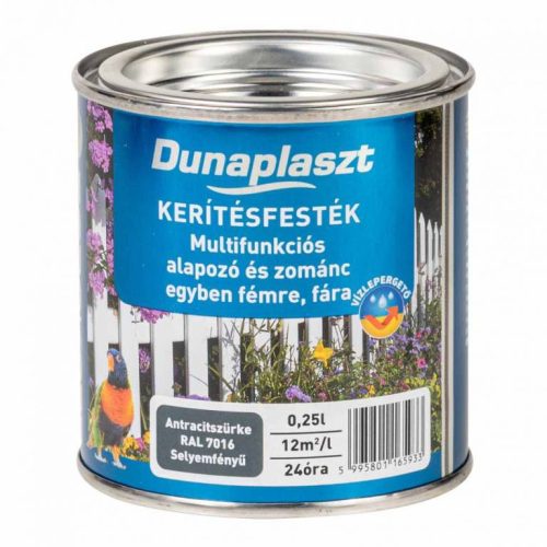 Dunaplaszt - kerítésfesték antracit - 0,25l