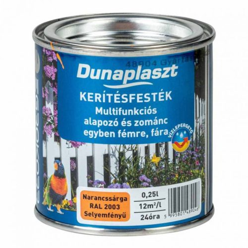 Dunaplaszt - kerítésfesték narancs - 2,5 l