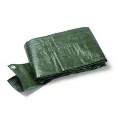   Védőponyva - fémgyűrűkkel - zöld - több méretben - 90g/m2
